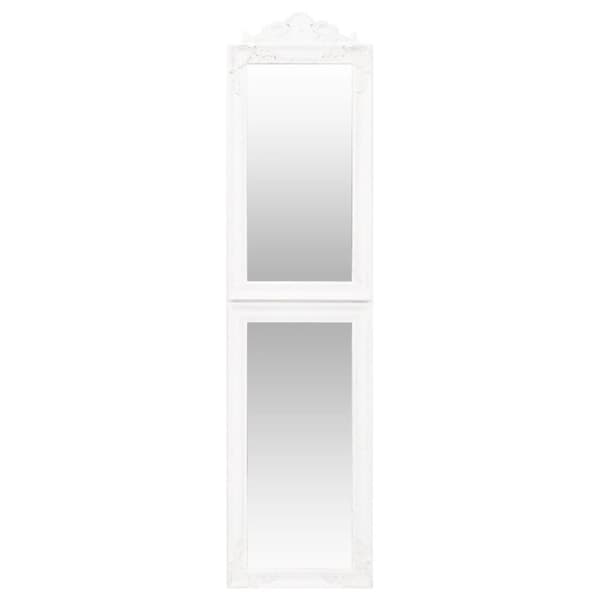 vidaXL Fristående spegel vit 40x160 cm