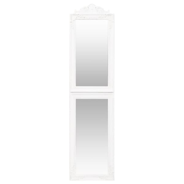 vidaXL Fristående spegel vit 50x200 cm