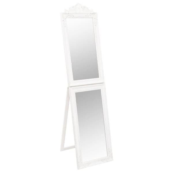 vidaXL Fristående spegel vit 50x200 cm