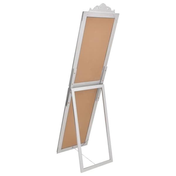 vidaXL Fristående spegel silver 50x200 cm