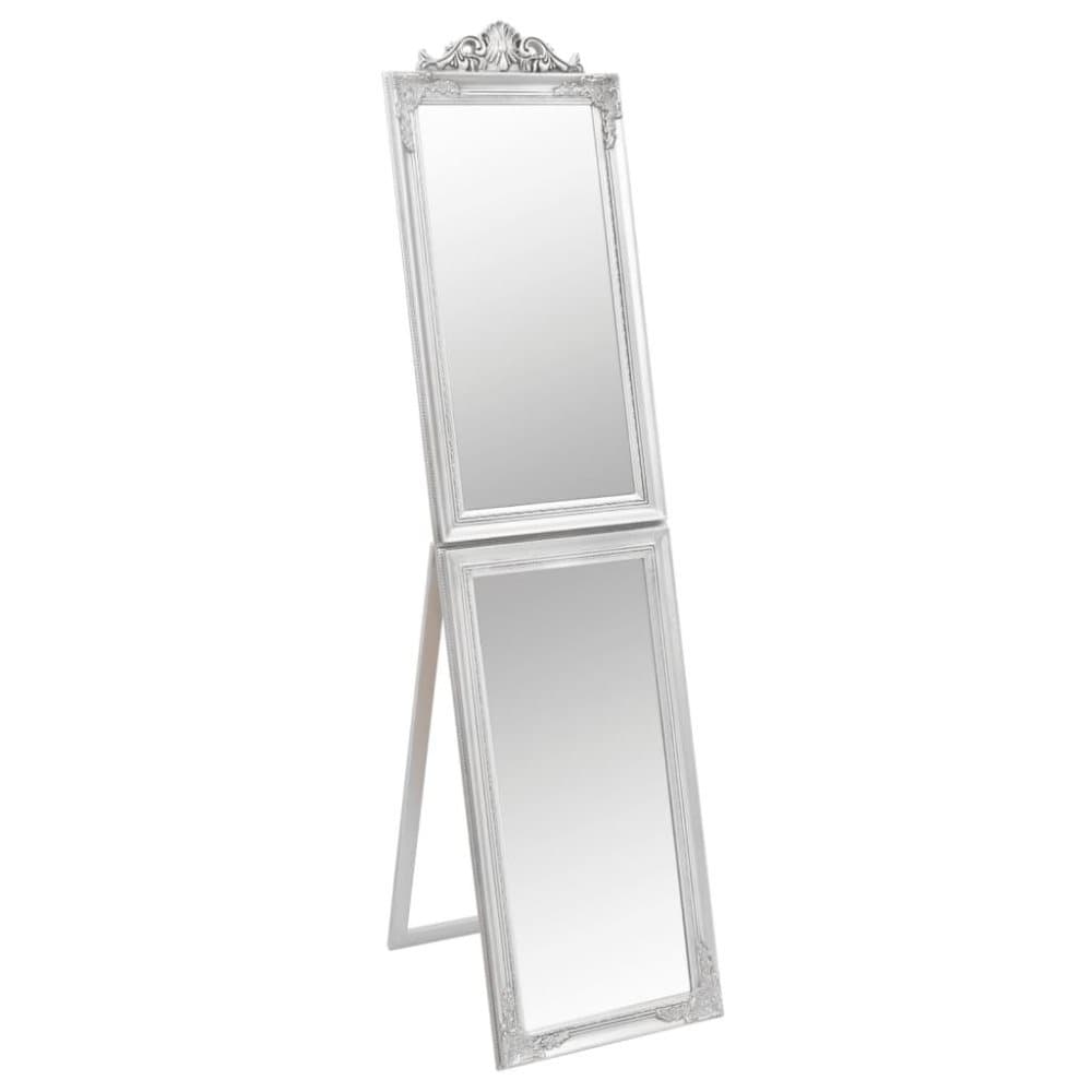vidaXL Fristående spegel silver 50x200 cm
