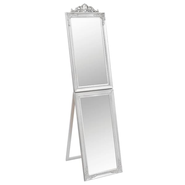 vidaXL Fristående spegel silver 50x200 cm