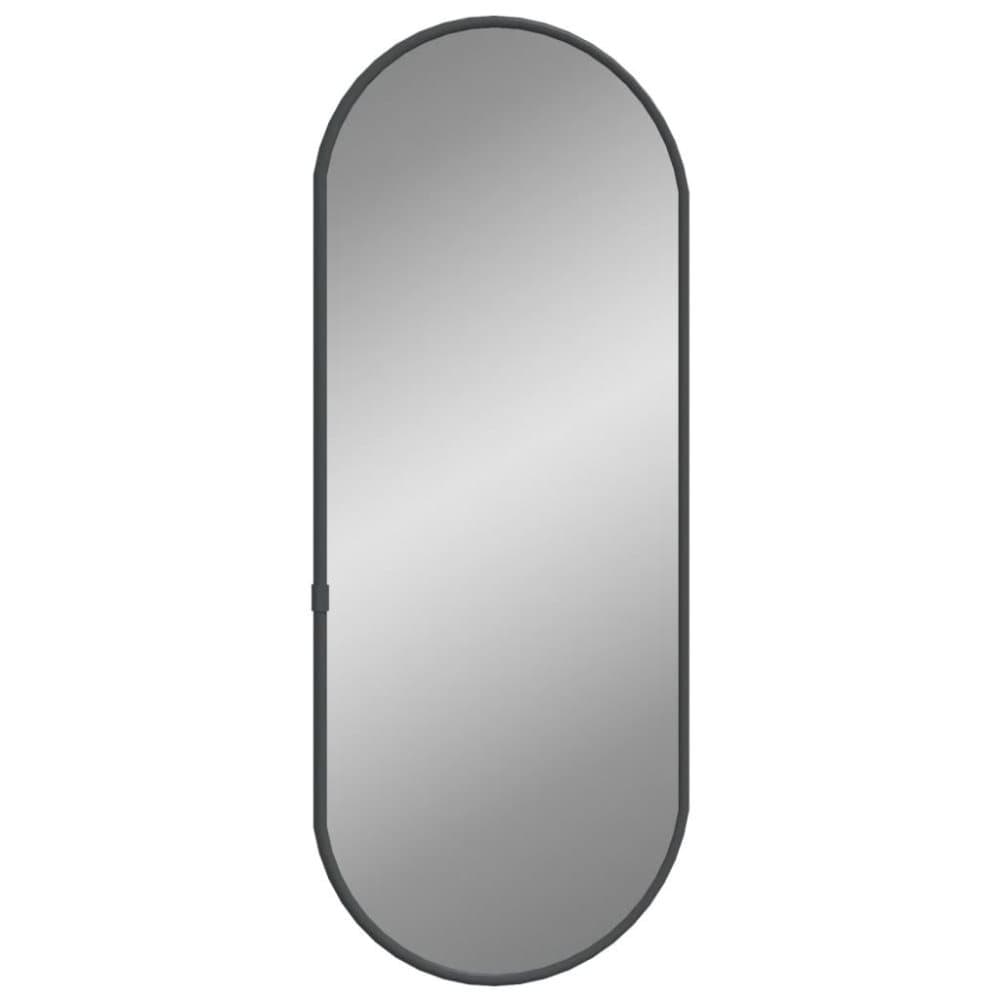 vidaXL Väggspegel svart 50x20 cm oval