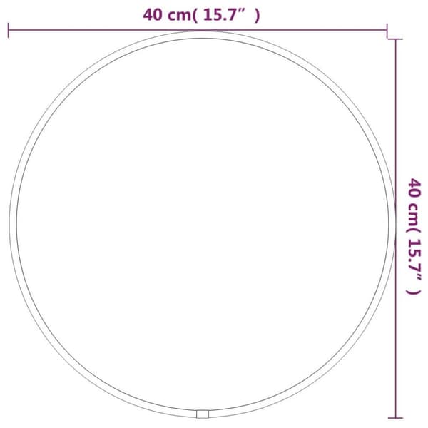 vidaXL Seinäpeili hopea Ø 40 cm pyöreä