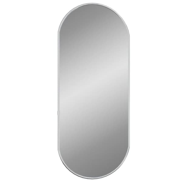 vidaXL Seinäpeili hopea 60x25 cm ovaali