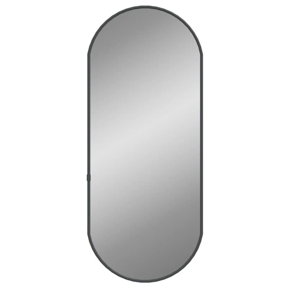 vidaXL Väggspegel svart 60x25 cm oval
