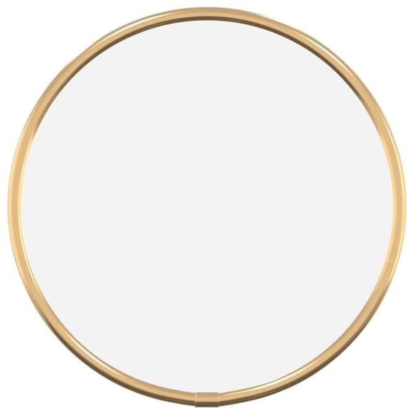 vidaXL Väggspegel guld Ø 20 cm rund