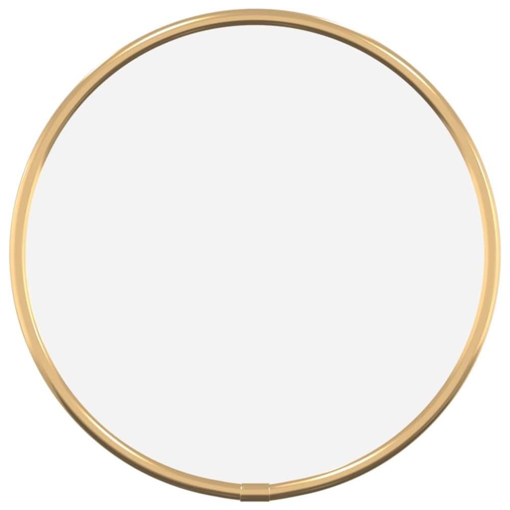 vidaXL Väggspegel guld Ø 20 cm rund