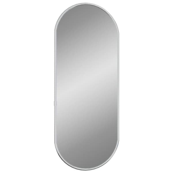 vidaXL Väggspegel silver 50x20 cm oval