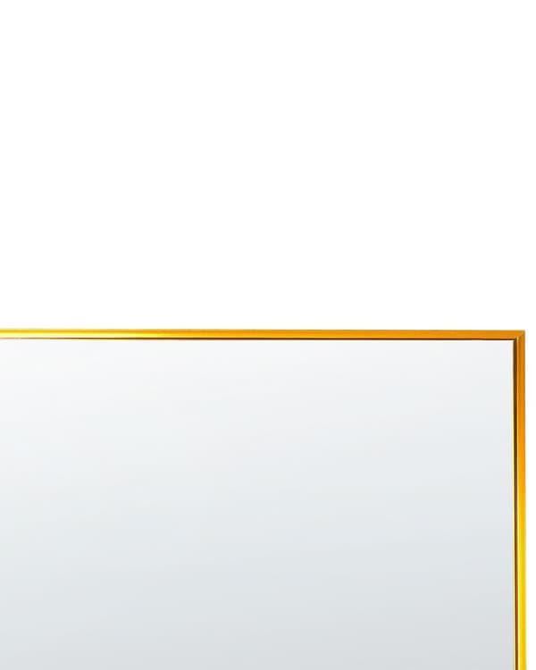 Golvspegel Guld Aluminiumram 50 x 156 cm med Stativ Modern Design Inramad Helkropps