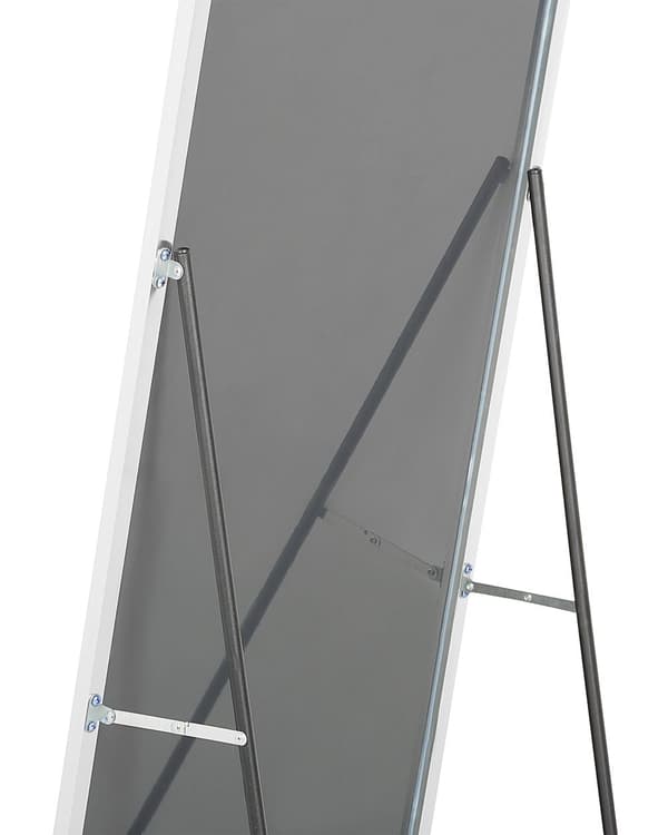 Golvspegel Silver Aluminiumram 50 x 156 cm med Stativ Modern Design Inramad Helkropps