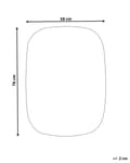 Miniatyrbild 3 av 8: Upphängd LED-spegel ø 78 cm Oval Modern Nutida Badrumsspegel Väggmonterad Smink Sovrum