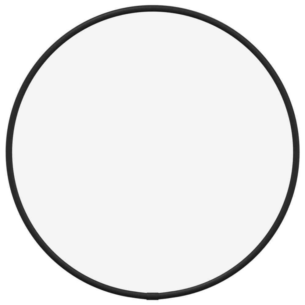 vidaXL Väggspegel svart Ø 30 cm rund