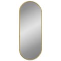 Miniatyrbild 1 av 8: vidaXL Väggspegel guld 60x25 cm oval