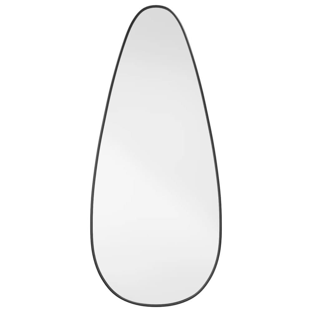 vidaXL Väggspegel svart 80x35 cm