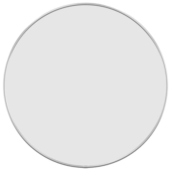vidaXL Väggspegel silver Ø 50 cm rund