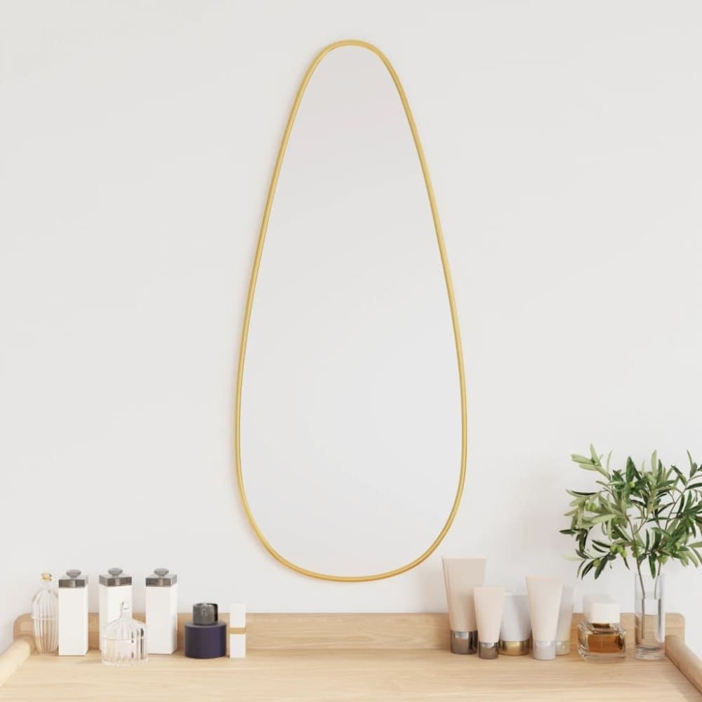 vidaXL Väggspegel guld 70x30 cm