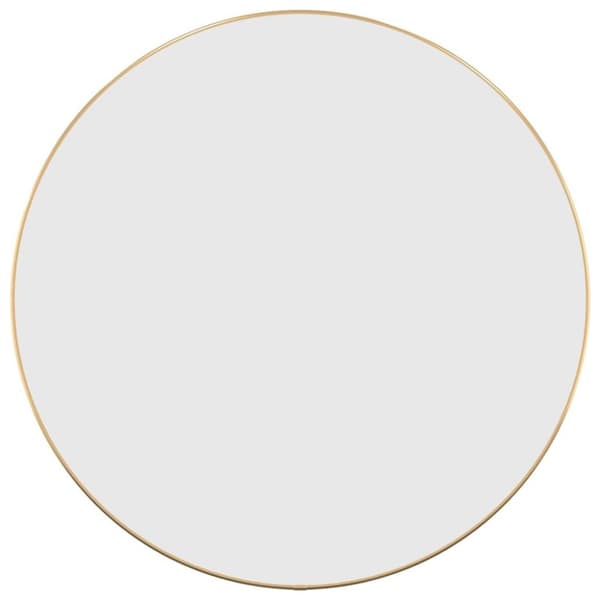 vidaXL Väggspegel guld Ø 60 cm rund
