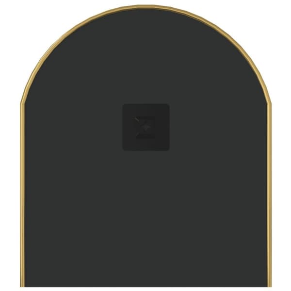 vidaXL Väggspegel guld 80x35 cm oval