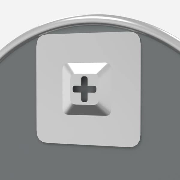 vidaXL Väggspegel silver Ø 20 cm rund