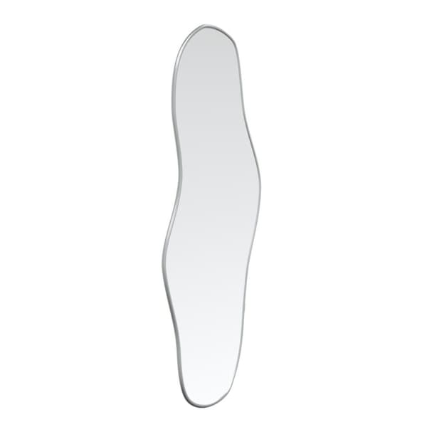 vidaXL Väggspegel silver 100x45 cm