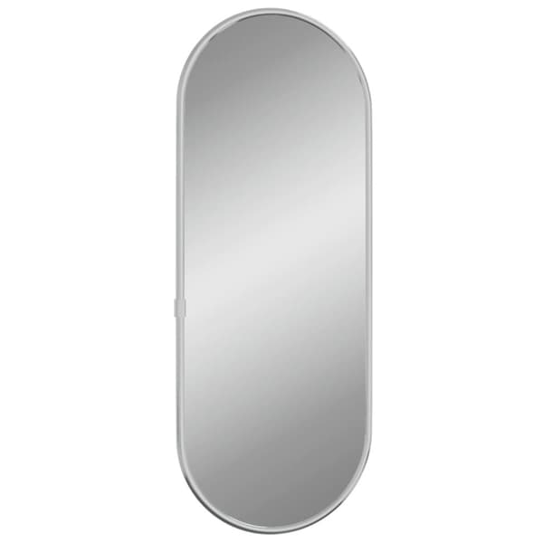vidaXL Väggspegel silver 40x15 cm oval