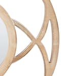 Miniatyrbilde 5 av 5: Speil Lyst tre MDF Trefiner ø 60 cm Rund form med ramme Dekorativt Håndlaget Skandinavisk stil Veggspeil