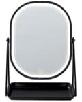 Miniatyrbild 5 av 9: Sminkspegel Silver Metall 20 x 22 cm Sminkbord LED-Spegel Modern Design Dekorativ Badrum Vardagsrum