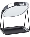 Miniatyrbild 8 av 9: Sminkspegel Silver Metall 20 x 22 cm Sminkbord LED-Spegel Modern Design Dekorativ Badrum Vardagsrum