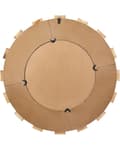 Miniatyrbillede 4 af 5: Vægspejl Lyst Træ MDF ø 60 cm Dekorativ Væghængt Rundt Spejl til Væg Design Entrespejl med Ramme Håndlavet Dekoration Glamour