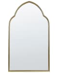 Miniatyrbillede 1 af 5: Vægspejl Guld Metal 58 x 104 cm Dekorativ Spejl til Væg Design Rokoko Entrespejl Victoriansk Håndlavet Dekoration Glamour