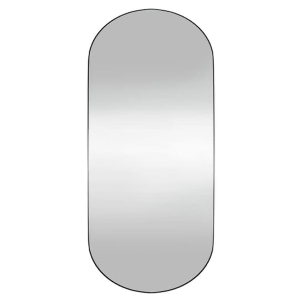 vidaXL Veggspeil 35x80 cm glass oval