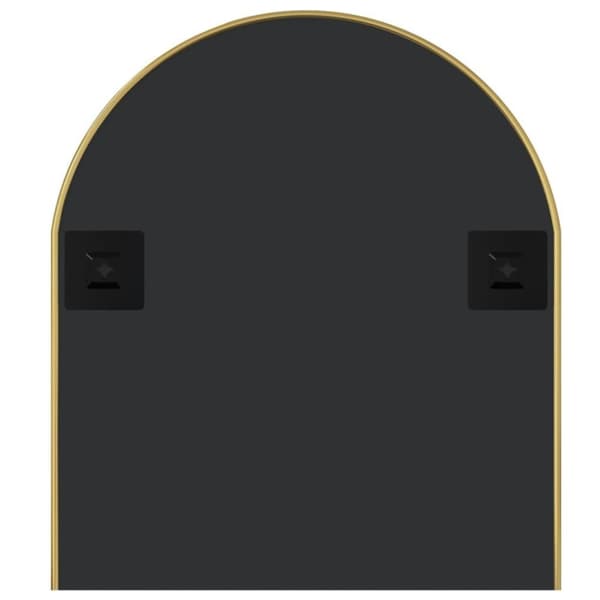 vidaXL Veggspeil gull 100x45 cm oval