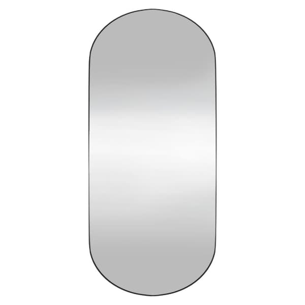 vidaXL Väggspegel 30x70 cm glas oval