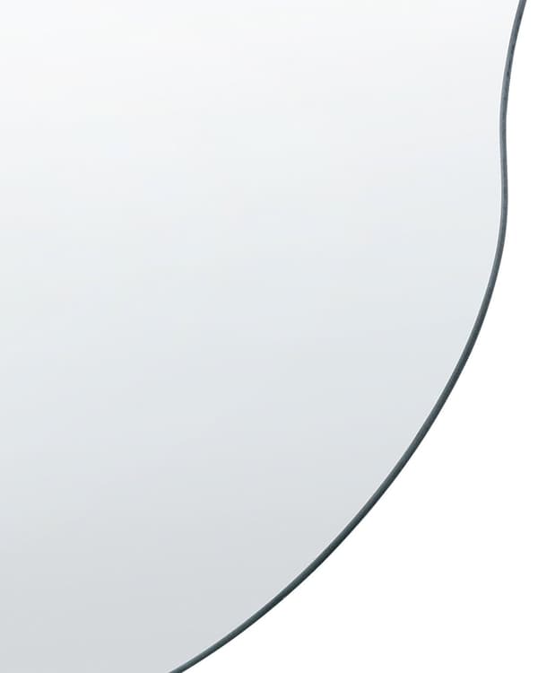Vægspejl Sølvglas 33 x 80 cm Oval dekorativt vægmonteret accentstykke