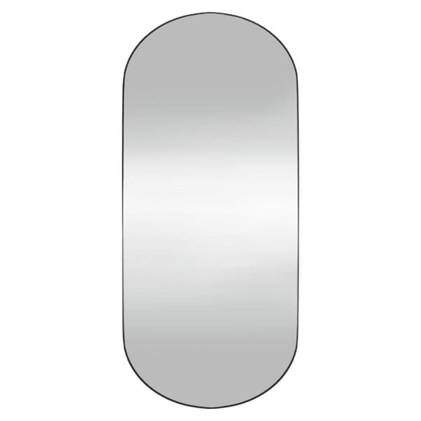 vidaXL Väggspegel 25x60 cm glas oval