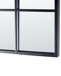 Miniatyrbilde 5 av 5: Speil Svart Metall Glass 40 x 120 cm Vindusformet Metallramme Industriell stil Moderne Dekorativt Veggspeil