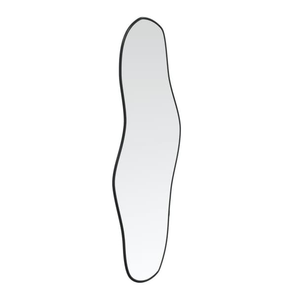 vidaXL vægspejl 100x45 cm sort