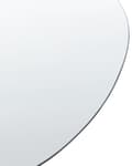 Miniatyrbild 5 av 5: Väggspegel Silver Glas 40 x 65 cm Oval Dekorativ Väggmonterad Accent