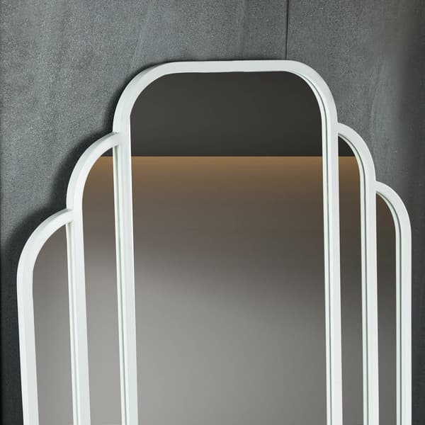 Helkroppsspegel 90x180cm | Retro | Vit ram