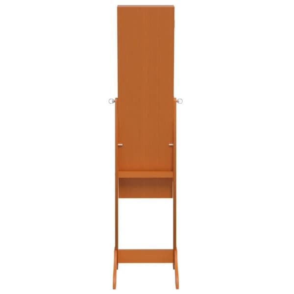 vidaXL fritstående spejl med LED 34x37x146 cm hvid