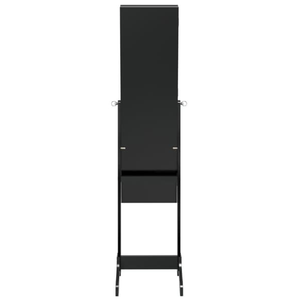 vidaXL fritstående spejl 34x37x146 cm sort