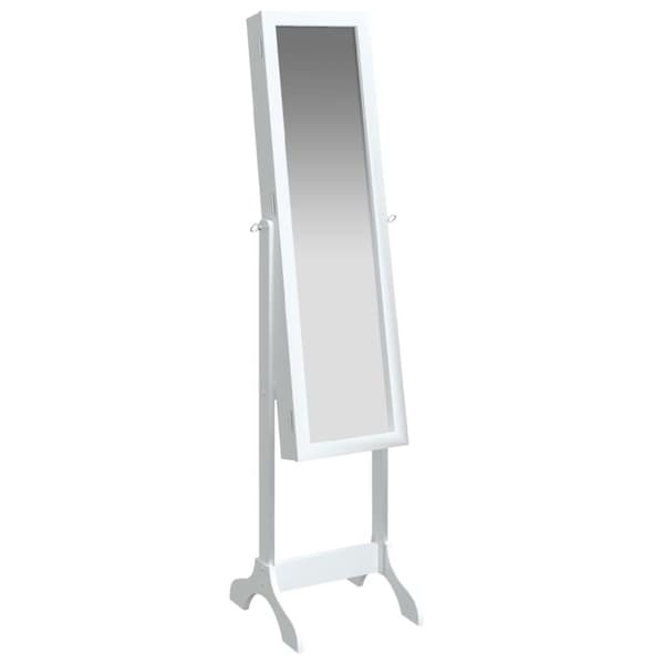 vidaXL Vapaasti seisova peili valkoinen 34x37x146 cm