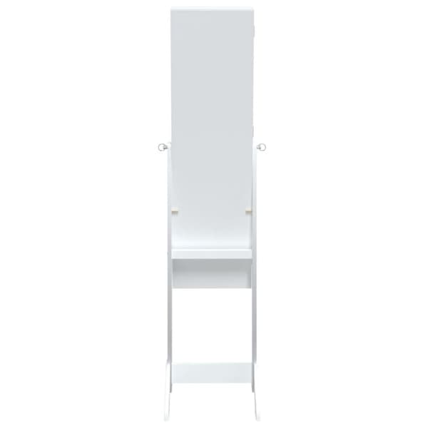 vidaXL Fristående spegel vit 34x37x146 cm