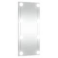 Miniatyrbillede 3 af 11: vidaXL vægspejl med LED-lys 30x80 cm rektangel glas