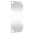 Miniatyrbillede 5 af 11: vidaXL vægspejl med LED-lys 30x80 cm rektangel glas