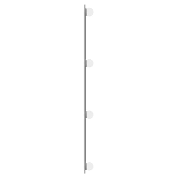 vidaXL vægspejl med LED-lys 30x80 cm rektangel glas