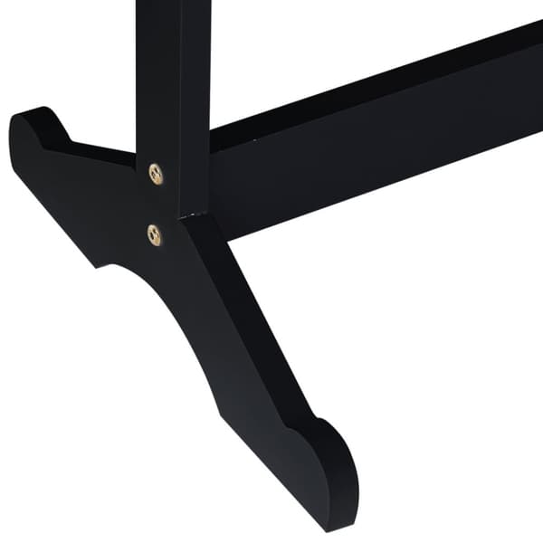 vidaXL fritstående spejlskab med LED-lys 42x38x152 cm sort