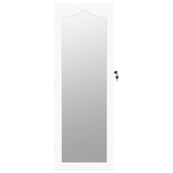 vidaXL Spegelskåp vit väggmonterat 37,5x10x106 cm