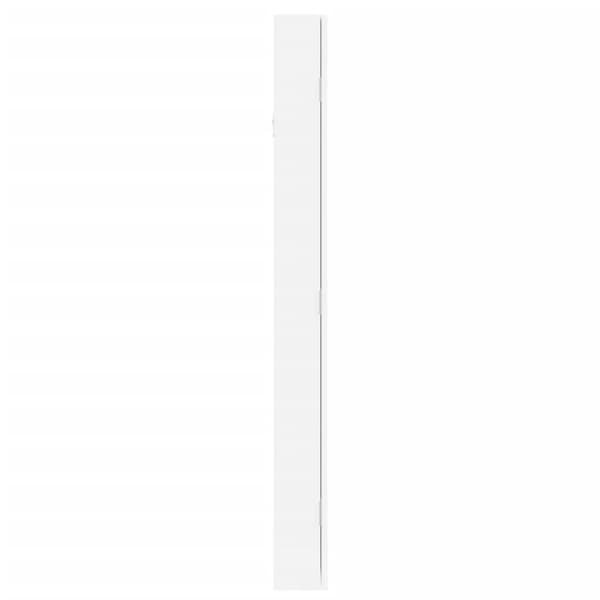 vidaXL Spegelskåp vit väggmonterat 37,5x10x106 cm